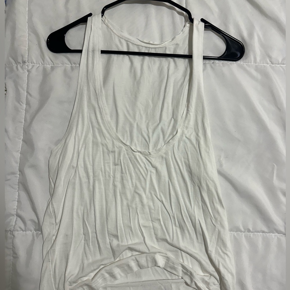 JOAH BROWN deep cut tank top